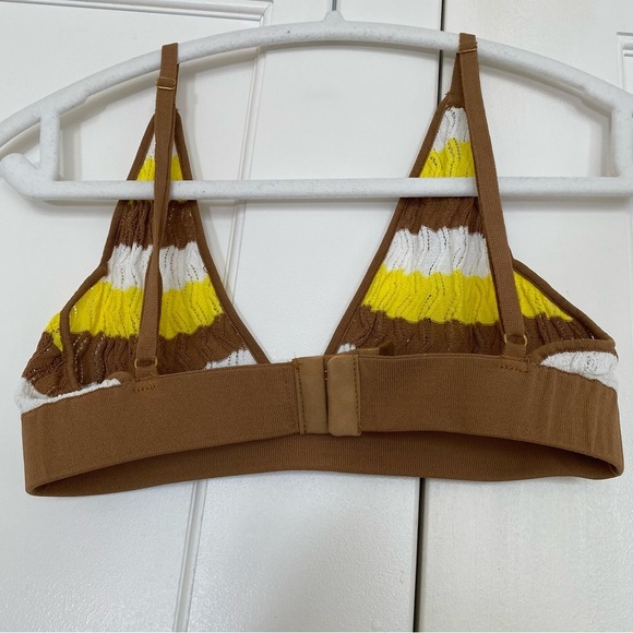 Dodo Bar Or - Robin Striped Pointelle-Knit Triangle Bra - Picture 8 of 8